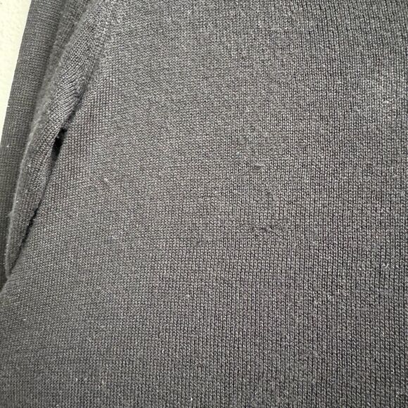 Babette 85% Silk 15% Cashmere Black V Neck Relaxed Sweater Size XS Petite - Picture 4 of 7